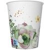 Spalvoti gėlių rėmeliai, popieriniai puodeliai, 8 vnt., po 250 ml