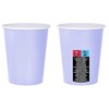Spalvoti vienspalviai levandų violetiniai popieriniai puodeliai, 14 vnt., 270 ml