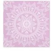 Spalvotos violetinės baltos mandalų servetėlės, 20 vnt., 33x33 cm, FSC