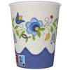 Spalvotų liaudies siuvinėjimo popierinių puodelių rinkinys, 8 vnt., 250 ml