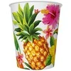 Spalvų mišinio tropinių popierinių puodelių rinkinys, 8 vnt. - 250 ml