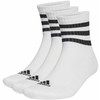 Adidas 3 dryžučių sutvirtintos sportinės vidutinio aukščio kojinės, 3 poros, HT3456