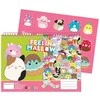 „Squishmallows Feelin'“ A/4 spiralinis eskizų sąsiuvinis su 40 lapų ir lipduku