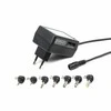 Adapteris - EnerGenie EG-MC-008 Universalus AC-DC 12W Reguliuojamas Juodas