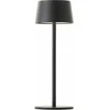 Stalinis LED šviestuvas BRILLIANT JONA IP44 2W 3000K 170lm DIM, įkraun. juodos sp Ø9x25cm