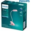 Įkraunama LED lempa su spaustuku PHILIPS DONUTCLIP, 3W, 4000K, 175lm, reguliuojamo ryškumo, rožinė. | Philips