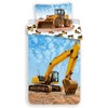 Patalynė bawełniana 140x200 Koparka koparki budowa excavator 4683 poszewka 70x90