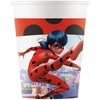 Stebuklingasis „Ladybug Hero“ popierinis puodelis, 8 vnt., 200 ml, FSC