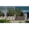 Stefanplast Ethica stačiakampė gėlių dėžutė 80 cm grafitas