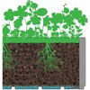 Starwax Stefanplast Gėlių dėžutė su grotelėmis Ethica 80x36x140cm ruda