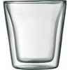 Bodum szklanki su podwójną ścianką 2 vnt. Bodum Canteen 0.1 l Transparent