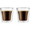 Bodum szklanki su podwójną ścianką 2 vnt. Bodum Canteen 0.1 l Transparent