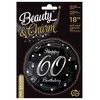 Su gimtadieniu 60 B&C sidabrinė f√≥lia lufi 36 cm