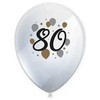 Su gimtadieniu! 80 balionų, 6 vnt., 11 colių (27,5 cm)