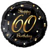 GoDan BALON foliowy Happy 60 Birthday juoda 18 cali