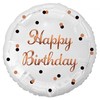 GoDan BALON foliowy Happy Birthday balta 18 cali