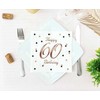 GoDan Serwetki B&C Happy 60 Birthday balta 33x33cm 20szt