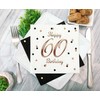 GoDan Serwetki B&C Happy 60 Birthday balta 33x33cm 20szt