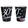 „Su gimtadieniu“ B&amp;C „Su gimtadieniu“, 30 popierinių puodelių, 6 vnt. pakuotėje, 200 ml