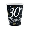 „Su gimtadieniu“ B&amp;C „Su gimtadieniu“, 30 popierinių puodelių, 6 vnt. pakuotėje, 200 ml