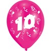 Su gimtadieniu juostelė „Su gimtadieniu“, 10 balionų, 8 vnt., 10 colių (25,4 cm)
