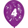 Su gimtadieniu juostelė „Su gimtadieniu“ 4 balionai, 8 balionų pakuotėje, 10 colių (25,4 cm)