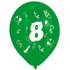 Su gimtadieniu juostelė „Su gimtadieniu“ 8 balionai, 8 balionų pakuotėje 10 colių (25,4 cm)