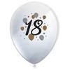 Su gimtadieniu Milestone Su gimtadieniu 18 balionų, 6 vnt. 11 colių (27,5 cm)