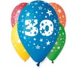 GoDan GMR Pasteliniai balionai su spauda 30 - mišrūs - 30 cm - 5 vnt. universalūs