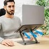Sulankstomas ir reguliuojamas nešiojamojo kompiuterio stovas Lastan InnovaGoods
