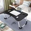 Folding laptop table for bed stand