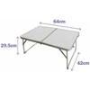 Sulankstomas stalas Marbueno Balta 64 x 29,5 x 42 cm Aliuminis