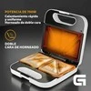 Sumuštinių keptuvas GRUNKEL SANDWICH MAKER 750 W TRIANGULAR STAINLESS STEEL Baltas SAN-CCBL