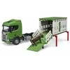 Bruder - Scania Super 560R Galvijų pervežimo sunkvežimis su 1 galviju (03548)