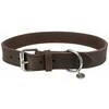 TRIXIE Rustic rieb. odos antkaklis, L-XL 57-66cm/30mm, tams. rudas