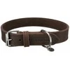 TRIXIE Rustic rieb. odos antkaklis, L 48-56cm/30mm, tams. rudas