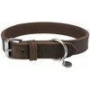 TRIXIE Rustic rieb. odos antkaklis, M-L 42-48cm/25mm, tams. rudas