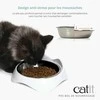 Catit Pixi, podwójna miska, dla kota, balta, 31,8 x 16,9 x 5,7, 2x200ml