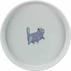 Trixie Bowl, katėms, pilkai, keramikos, 0.6l / 13cm, plokščia ir plati versija
