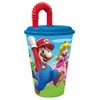 Super Mario puodelis su šiaudeliu 430 ml