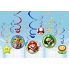 „Super Mario Mushroom World“ 12 dalių juostelių dekoracijų rinkinys