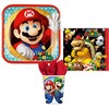 „Super Mario Mushroom World“ vakarėlių rinkinys, 36 dalys, su 23 cm lėkštėmis