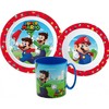 „Super Mario“ stalo įrankių rinkinys, mikroplastikas su 350 ml puodeliu