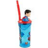 Supermeno 3D figūrėlė, šiaudinis puodelis, 360 ml