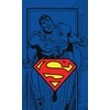 Rankšluostis Ręczniczek do przedszkola 30x50 Superman mėlyna logo 6634 Hero dziecięcy bawełniany sylwetka superbohater Super Man do rąk