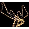 Šviečiantis elnias su judančia galva 216 LED 80x93x41 cm
