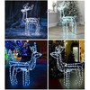 Šviečiantis elnias su 216 LED ir judančia galva, 80x93x41 cm