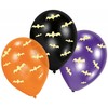Šviečiantys tamsoje balionai „Halloween Bats“, 6 vnt., 11 colių (27,5 cm)