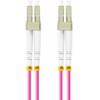 FIBER OPTIC PATCHCORD MM LC/UPC-LC/UPC DUPLEX 3.0MM OM4 50/125 LSZH 0.5M PURPLE LANBERG