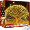 Šviesos ekrano užuolaida 160 LED kalėdinių lempučių USB pilotas baltai balta 2x2,6m